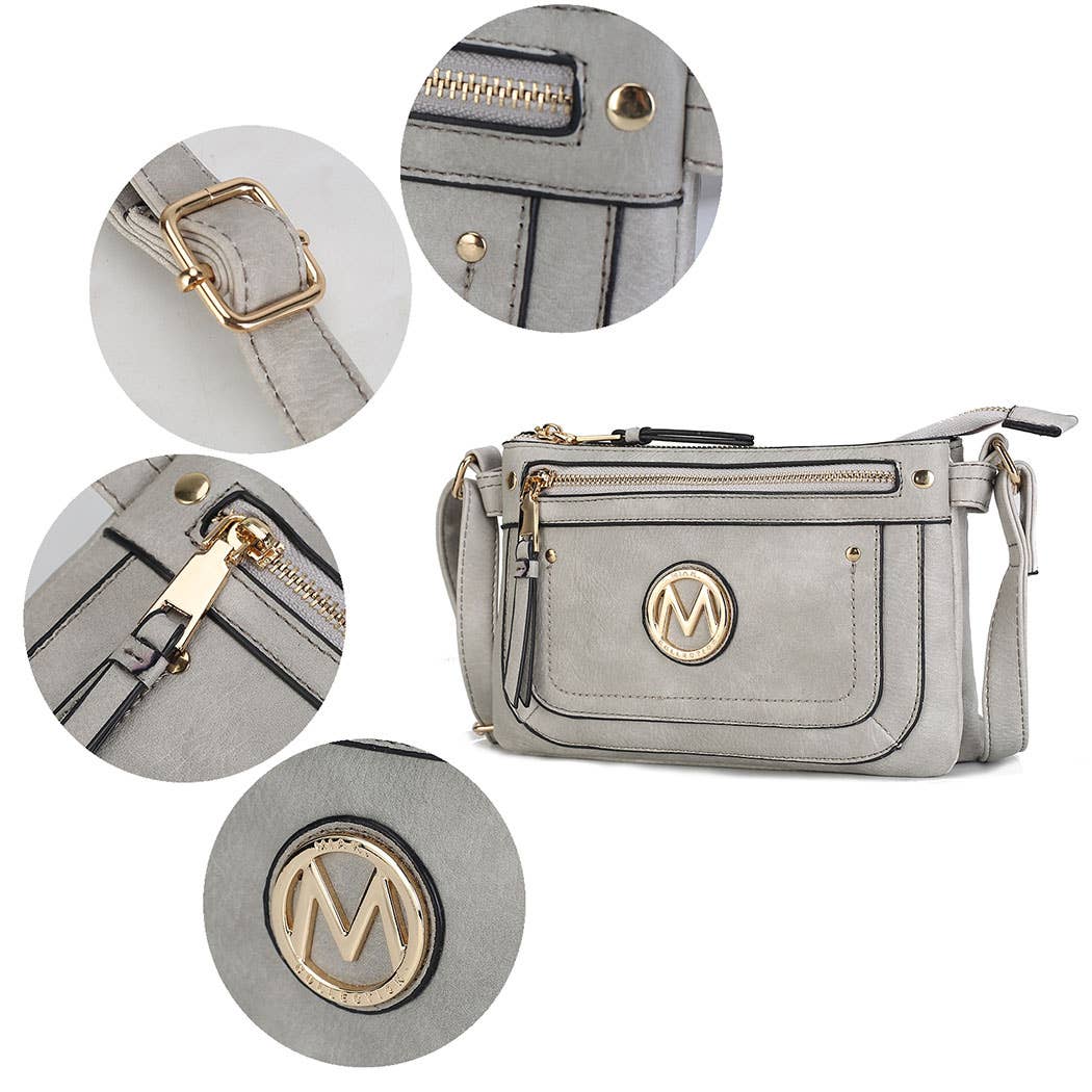 Elaina Crossbody Handbag Vegan Leather Women's by Mia K