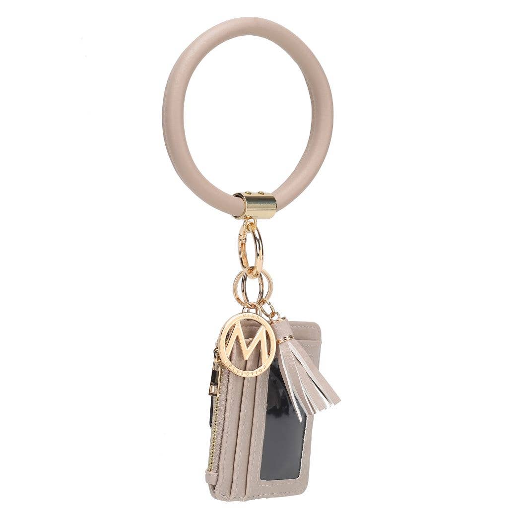 Jordyn Bracelet Keychain with a Credit Card Holder by Mia k