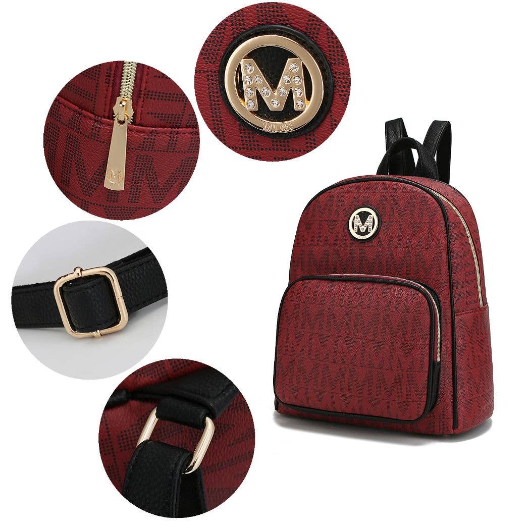 Fanny Signature Backpack Vegan Leather Women by Mia K.