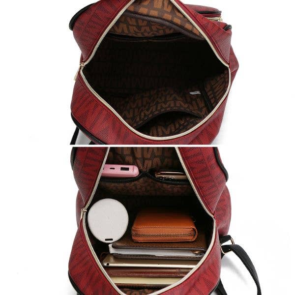 Fanny Signature Backpack Vegan Leather Women by Mia K.