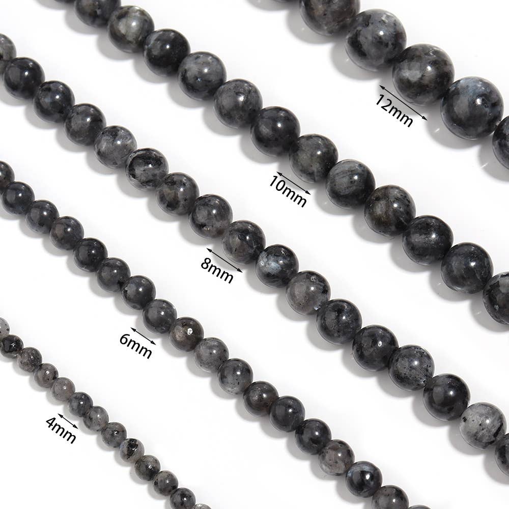 Black Labradorite Beaded Bracelet