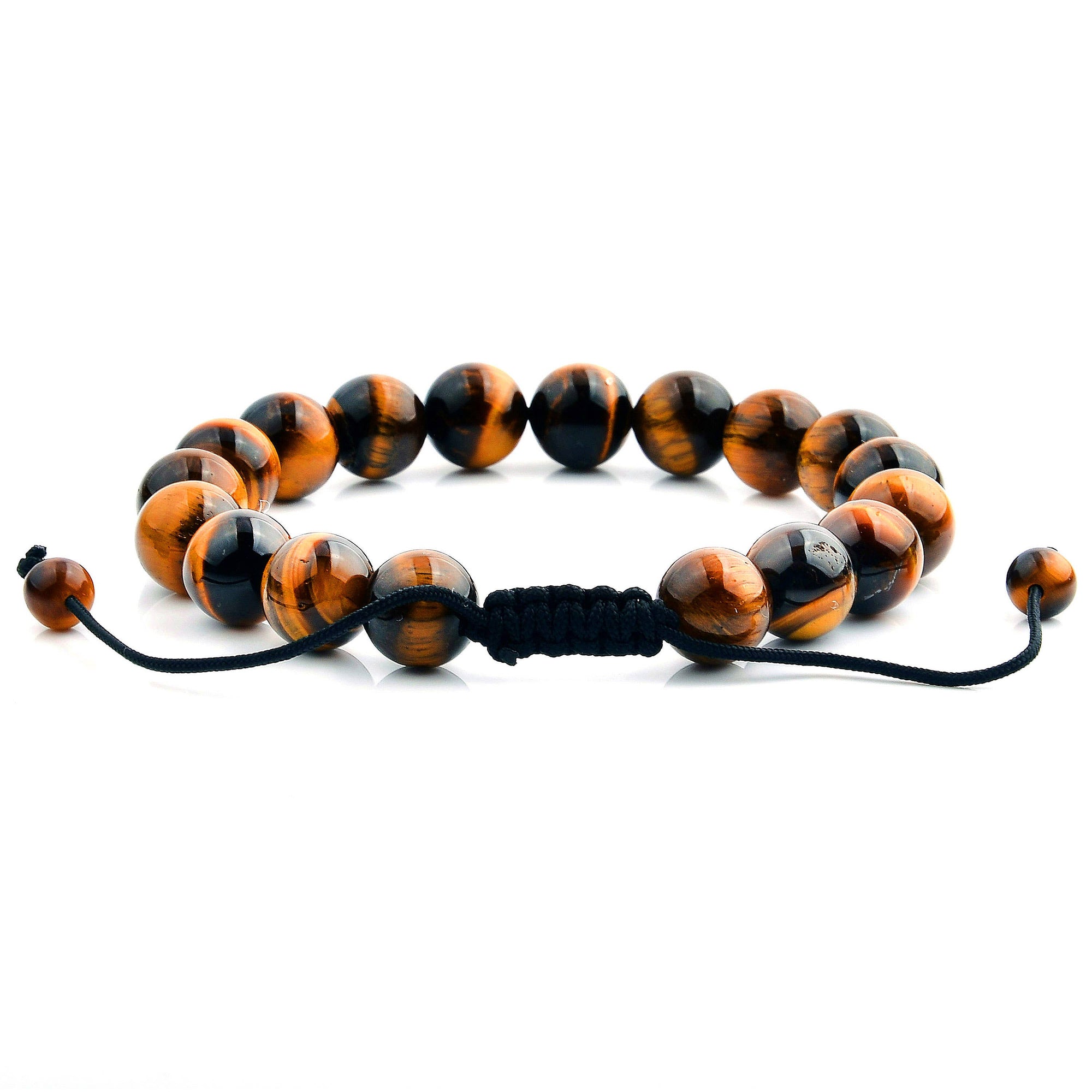 Polished Natural Stones Bead Adjustable Bracelet