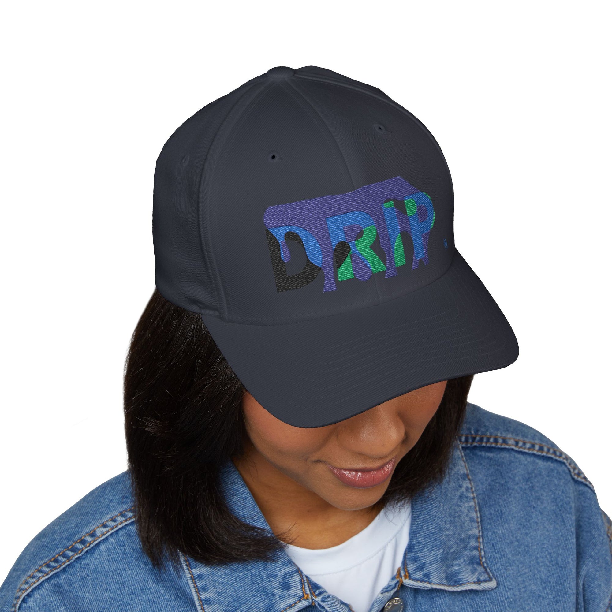 DRIP Edit Closed-Back Structured Cap (Embroidery)