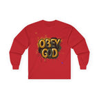 Obey God Unisex Ultra Cotton Long Sleeve Tee