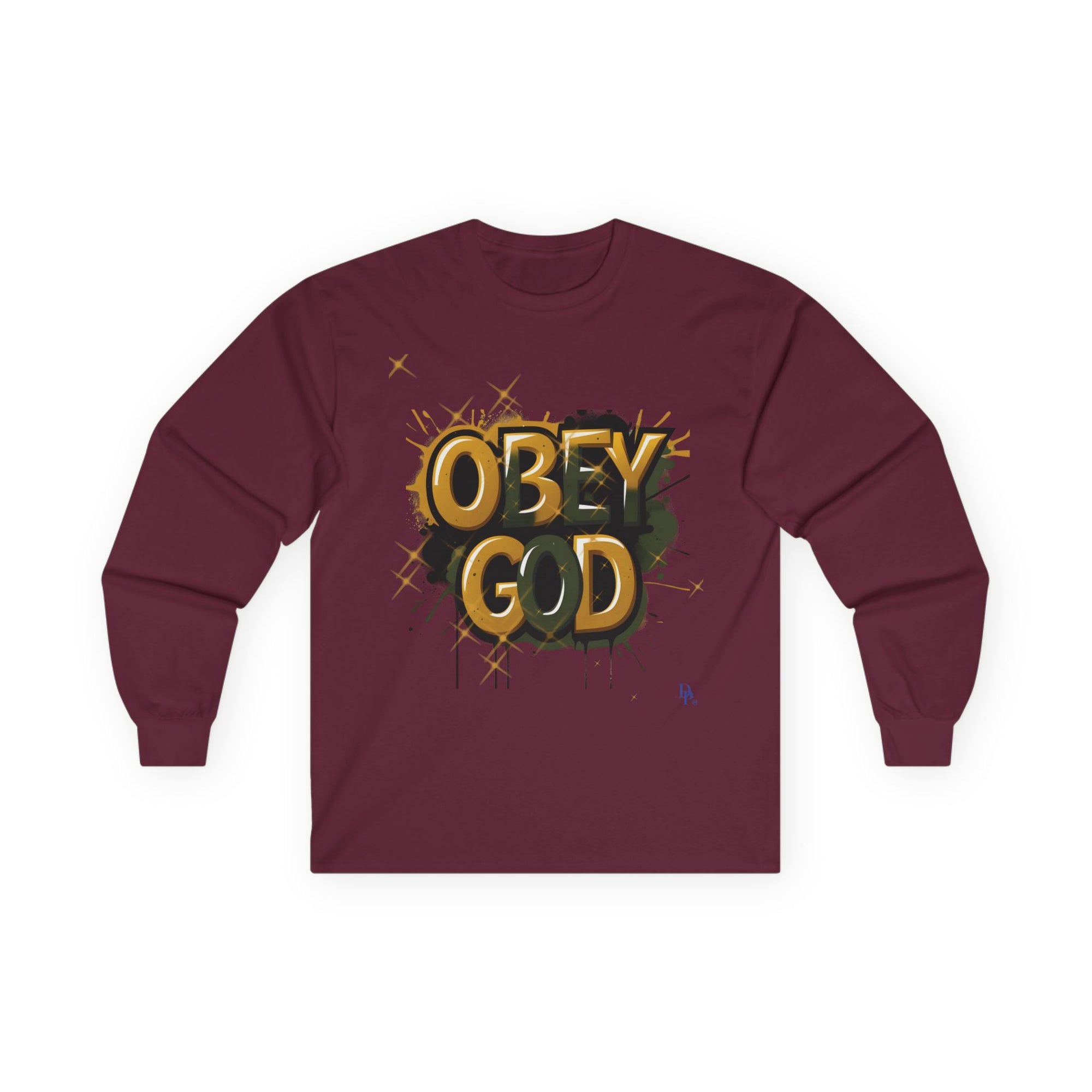 Obey God 3 Unisex Ultra Cotton Long Sleeve Tee