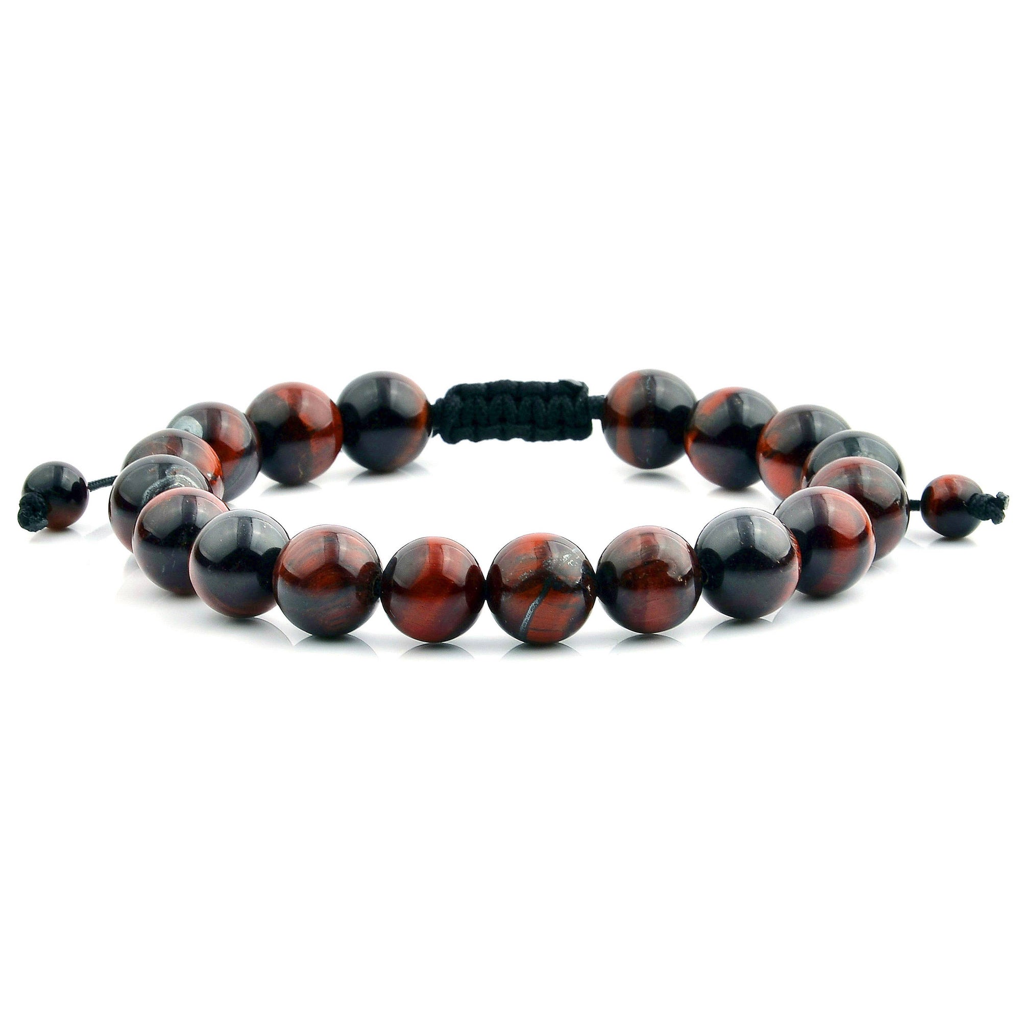 Polished Natural Stones Bead Adjustable Bracelet