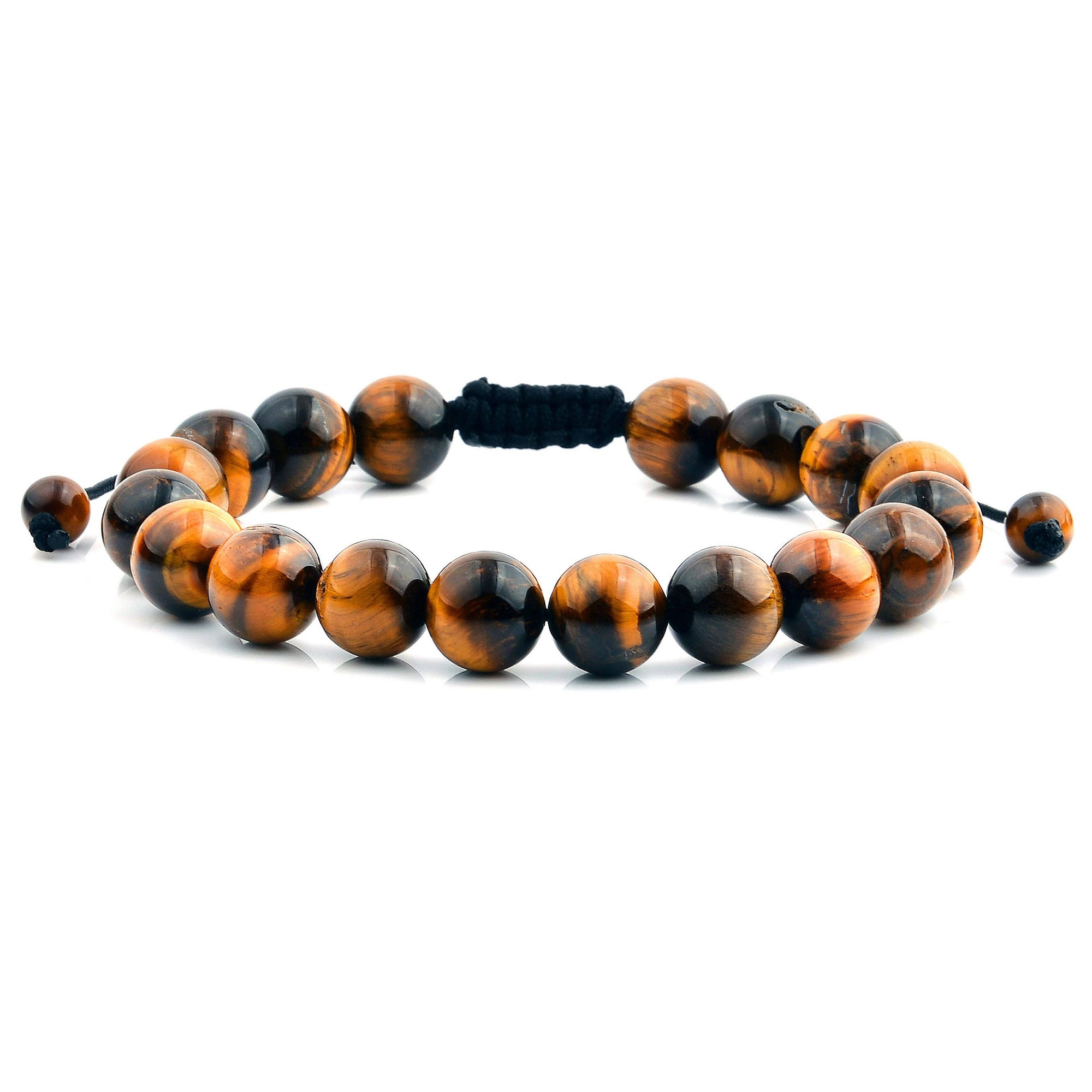 Polished Natural Stones Bead Adjustable Bracelet