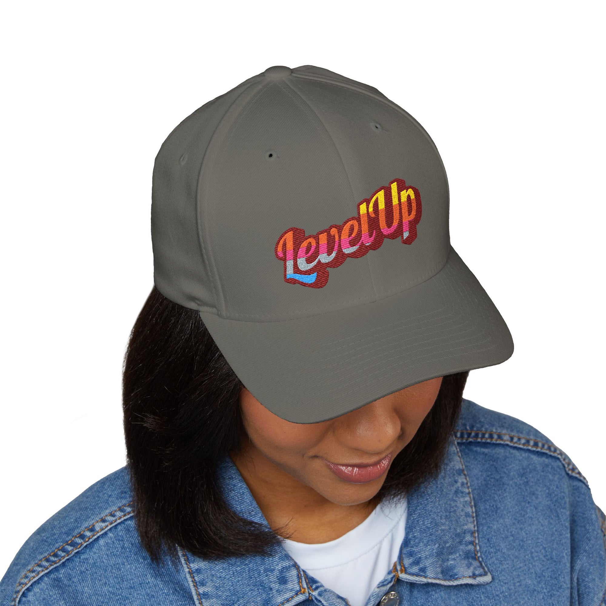 Level Up 1 Closed-Back Structured Cap (Embroidery)