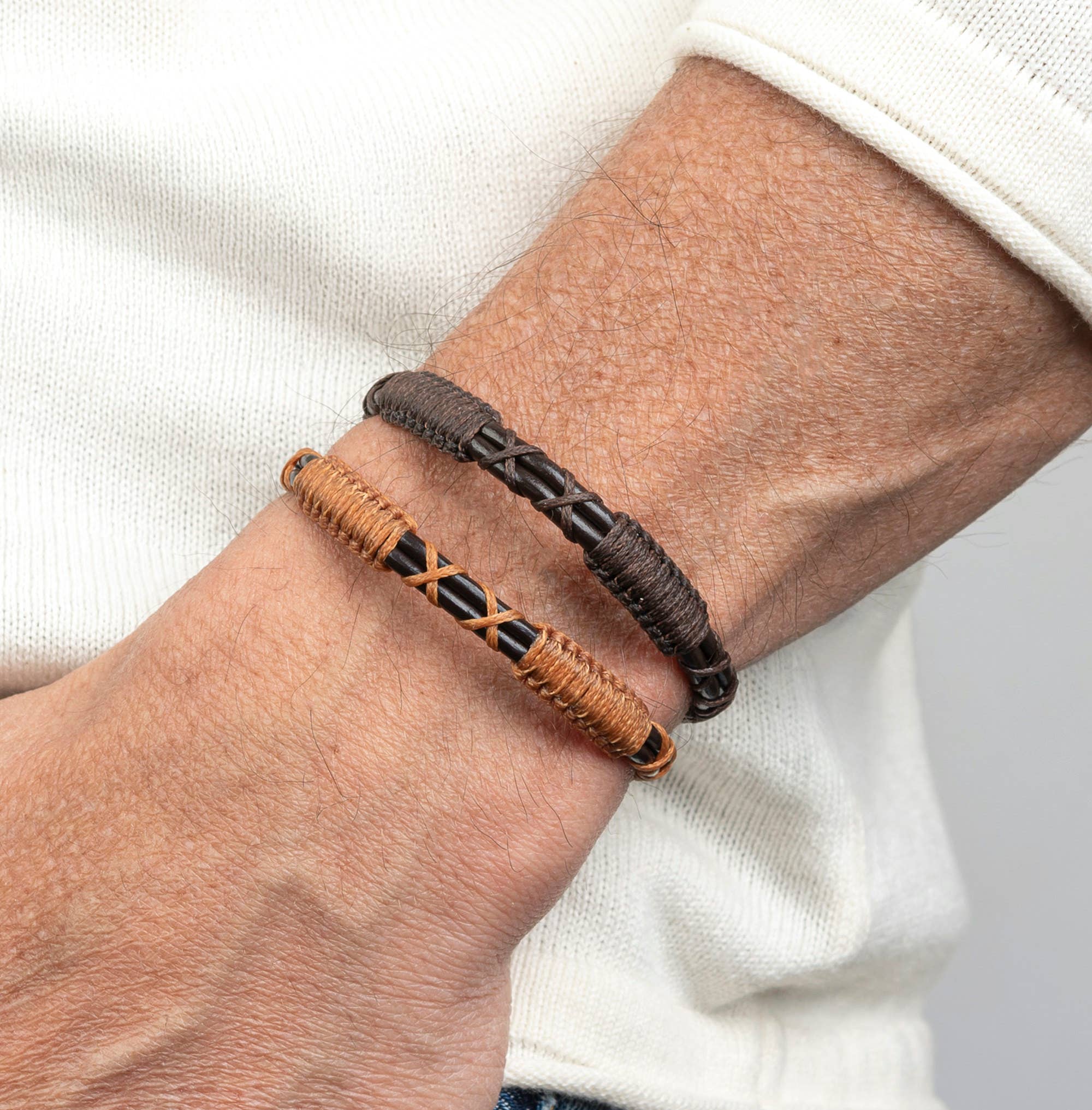 Leather Bracelet for Men | Rope Bracelet | Gift for Him |