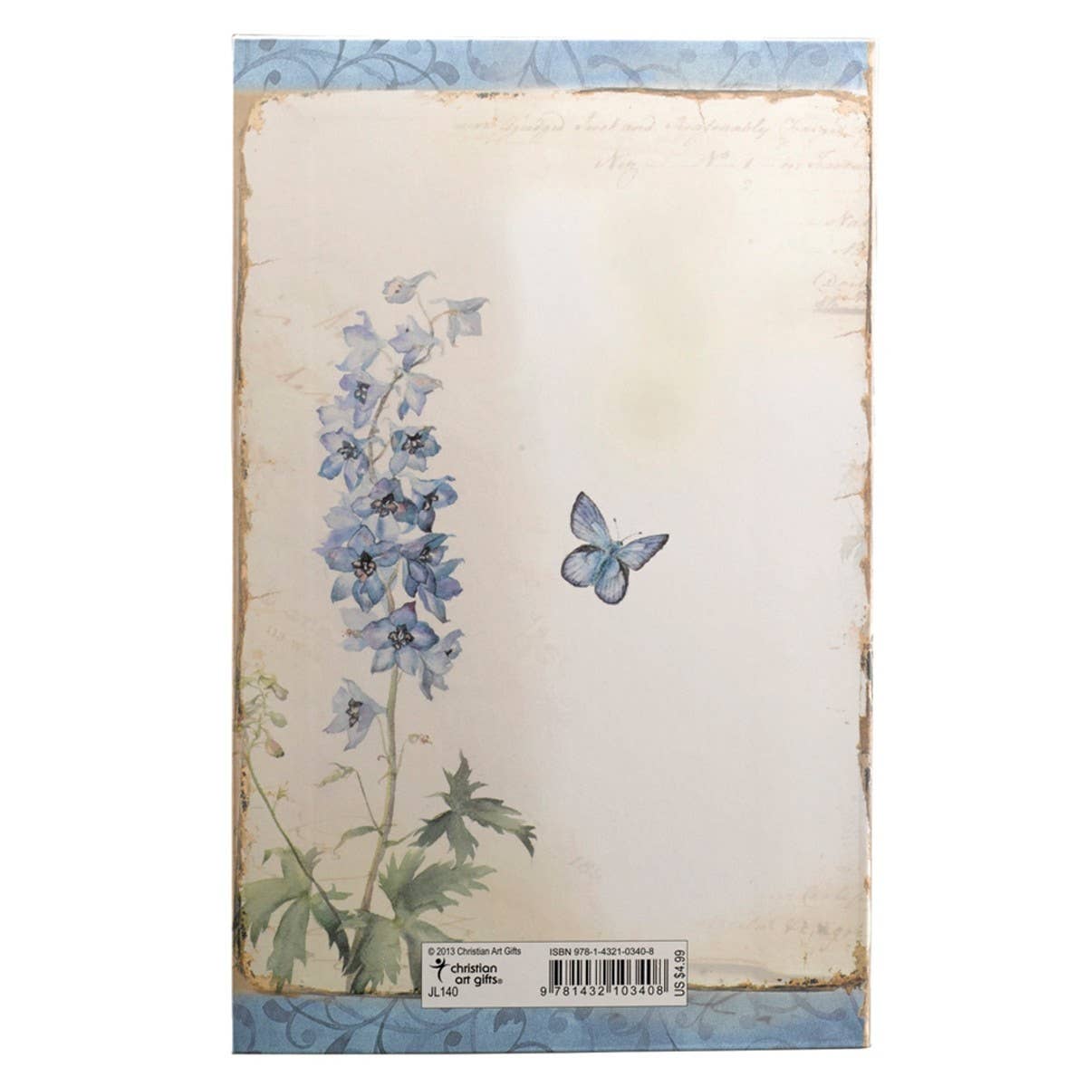 Journal Softcover Blue Flowers Lord's Mercies Lam. 3:22