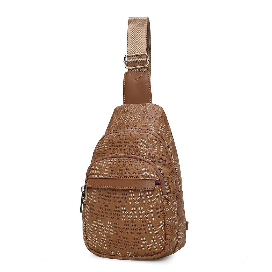 MKF Helaena M logo Printed Women Sling Bag by Mia K