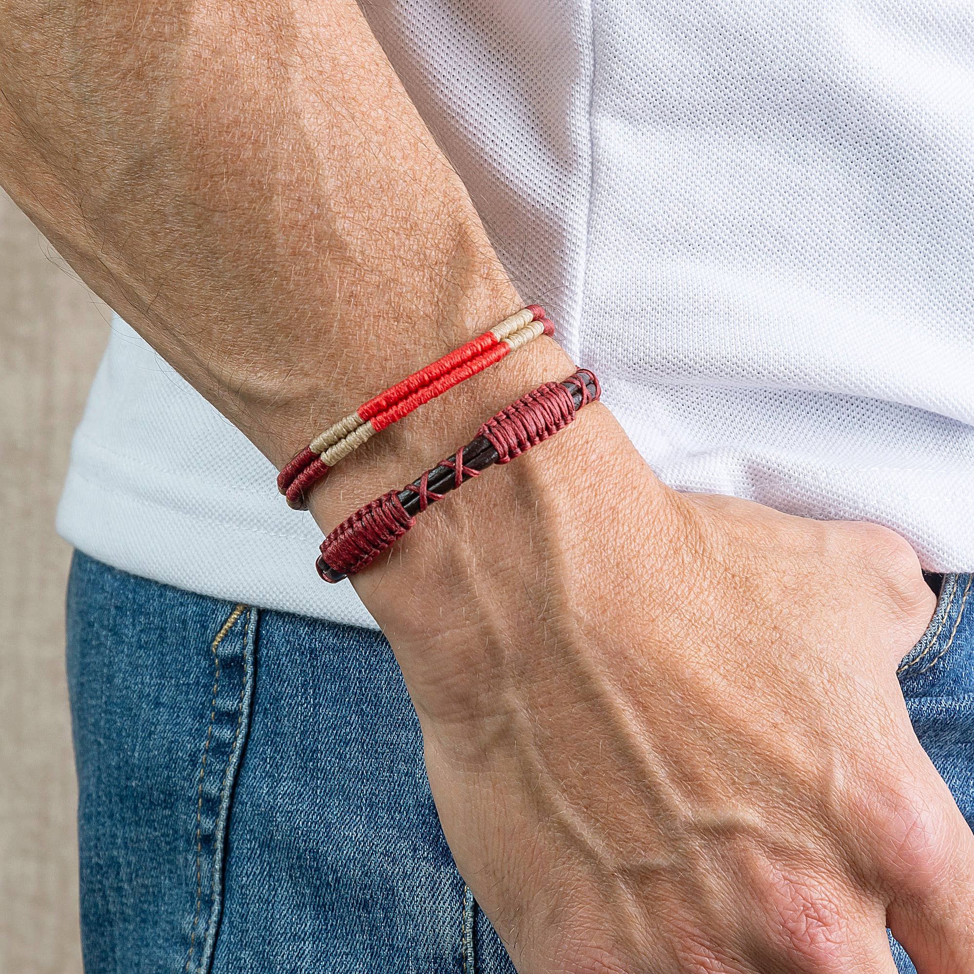 Leather Bracelet for Men | Rope Bracelet | Gift for Him |