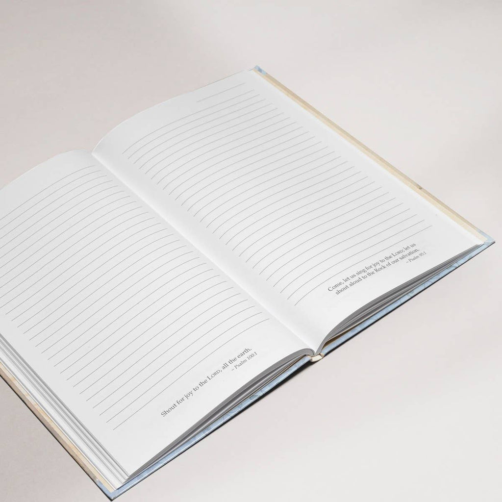 Journal Softcover Blue Flowers Lord's Mercies Lam. 3:22