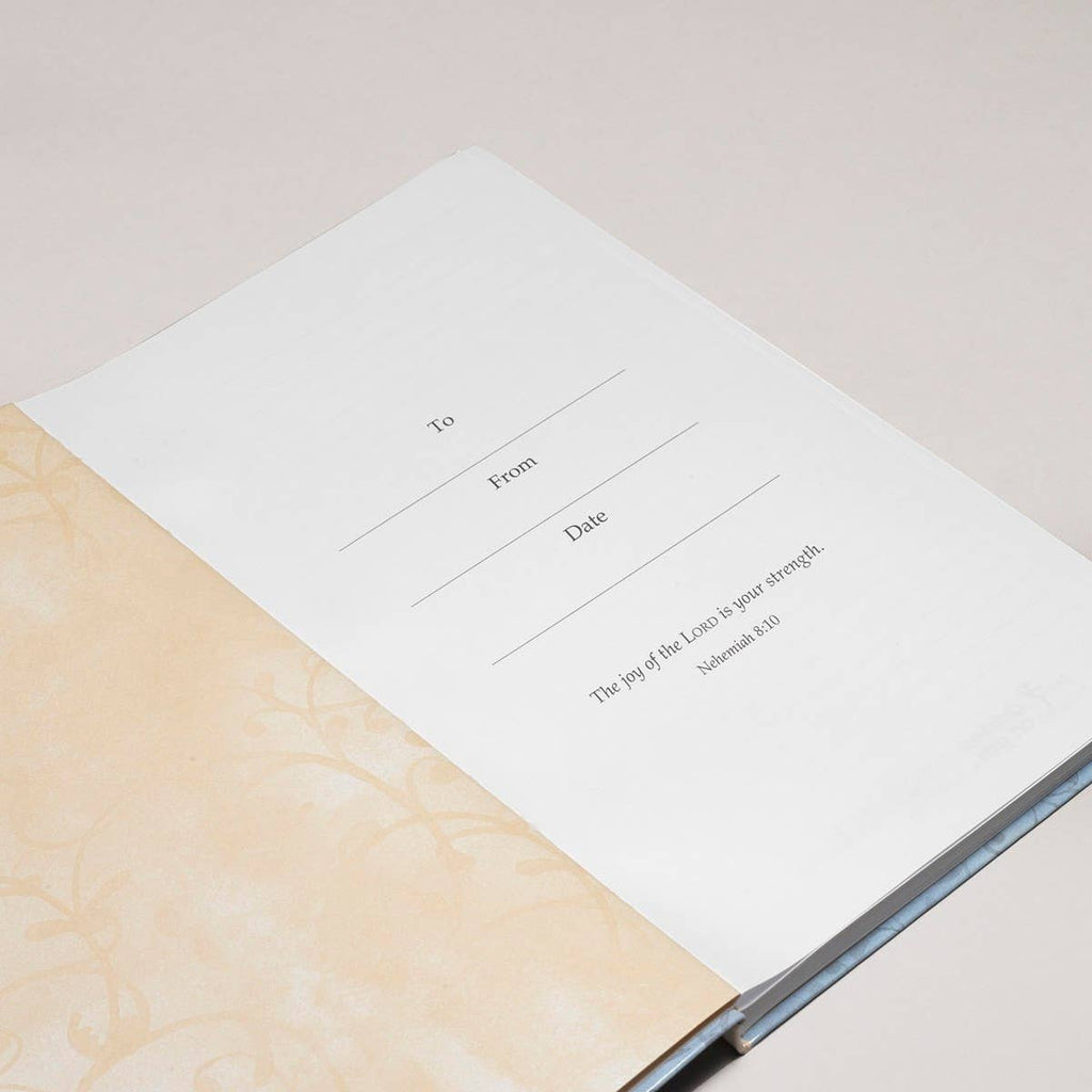 Journal Softcover Blue Flowers Lord's Mercies Lam. 3:22