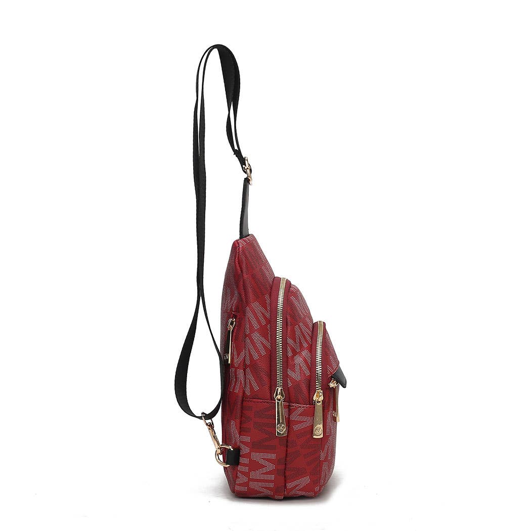 MKF Helaena M logo Printed Women Sling Bag by Mia K