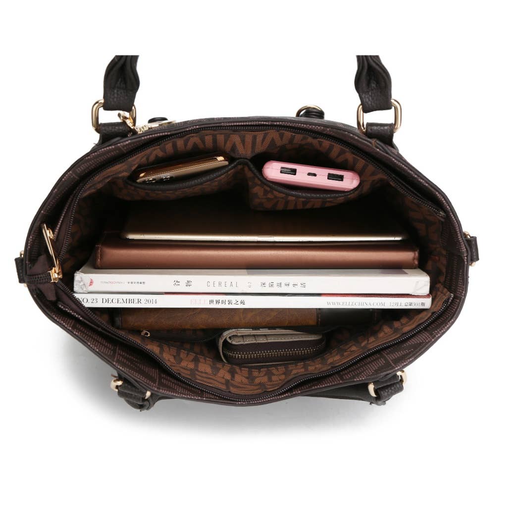 MKF Fula Signature Satchel Bag Women's Handbag