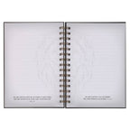 Journal Wirebound Black/Gray Be Strong Josh. 1:9