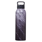 Water Bottle SS Black Stone Be Strong & Courageous Josh. 1:9