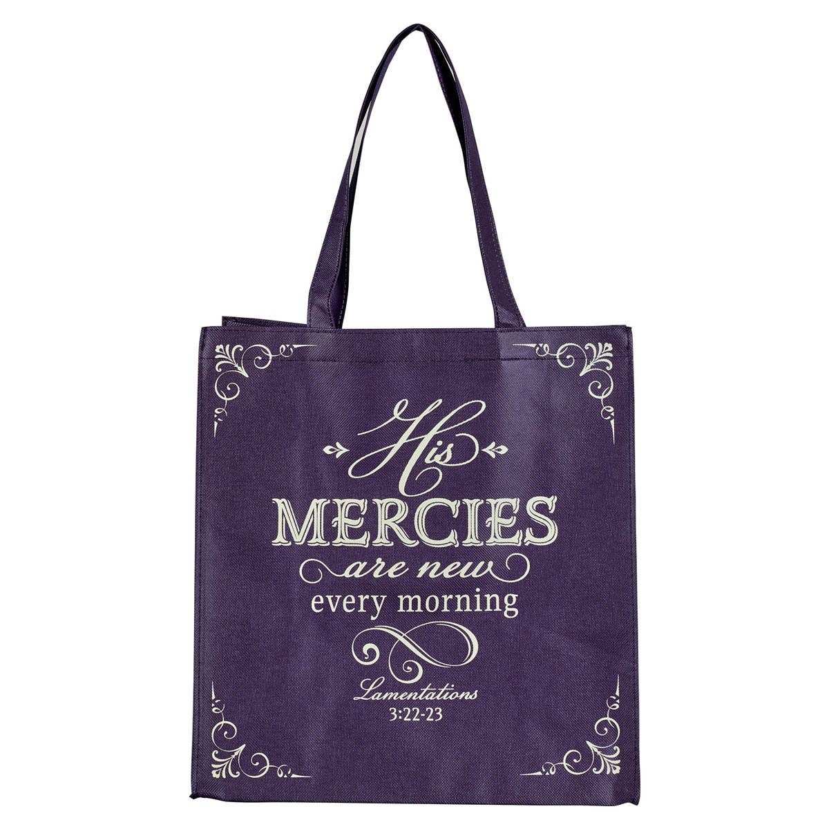 Tote Purple His Mercies Are New Lam. 3:22-23
