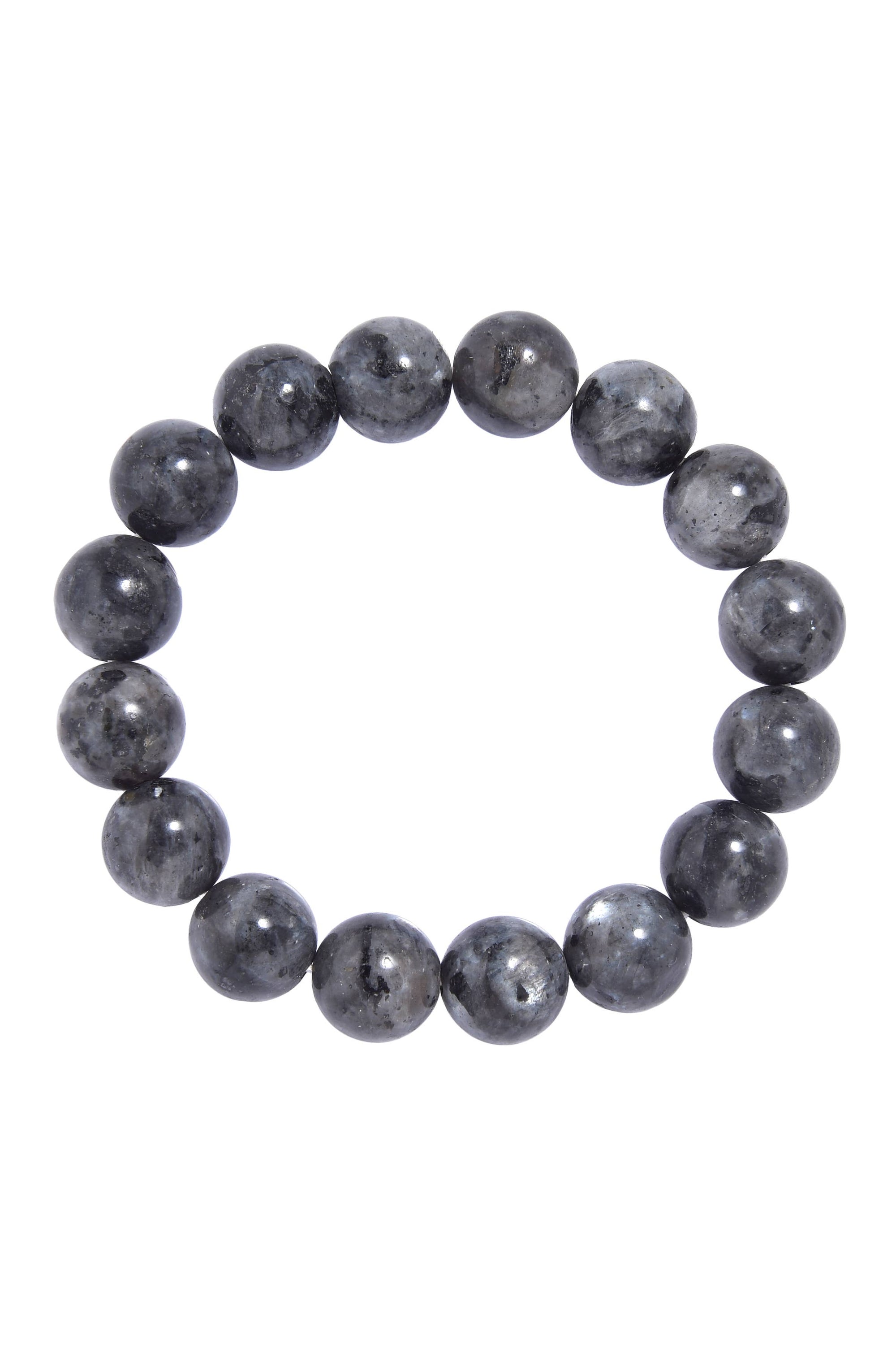 Black Labradorite Beaded Bracelet