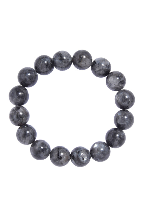 Black Labradorite Beaded Bracelet