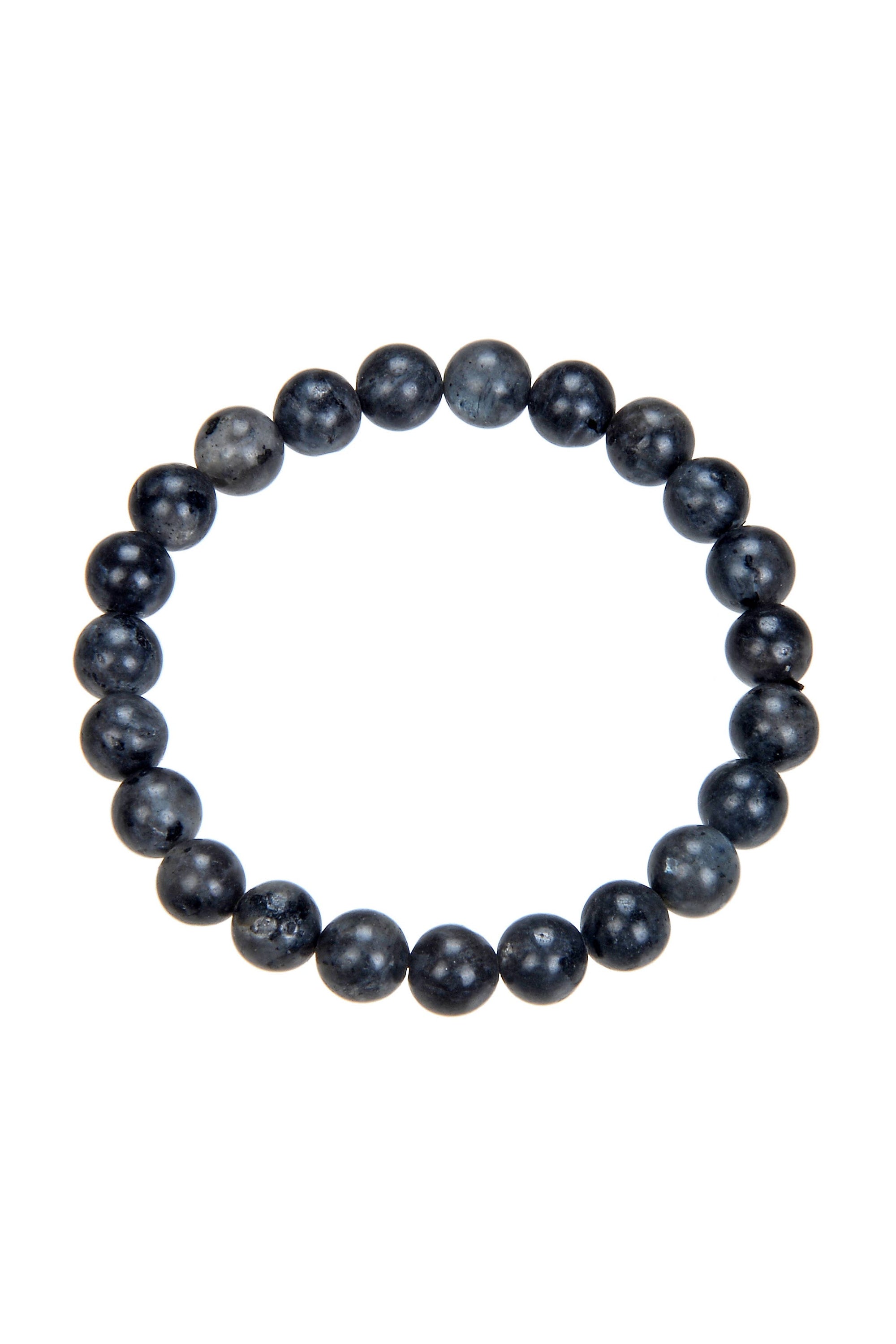 Black Labradorite Beaded Bracelet