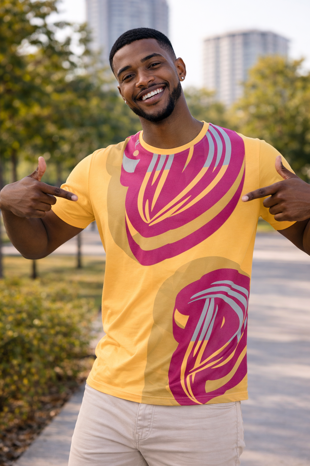 DP Power Spectrum Cotton Crew Neck T-shirt