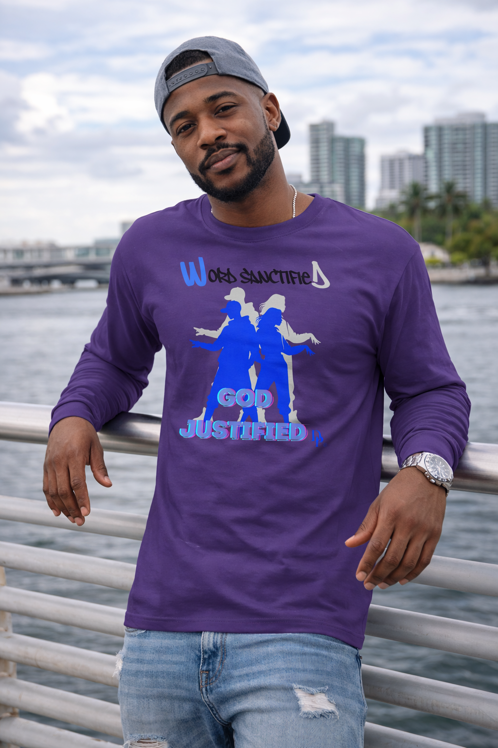 Street Sanctified God Justified Long Sleeve Tee