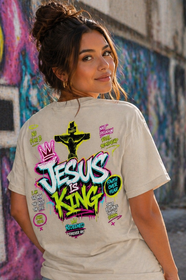 Jesus is King Neon