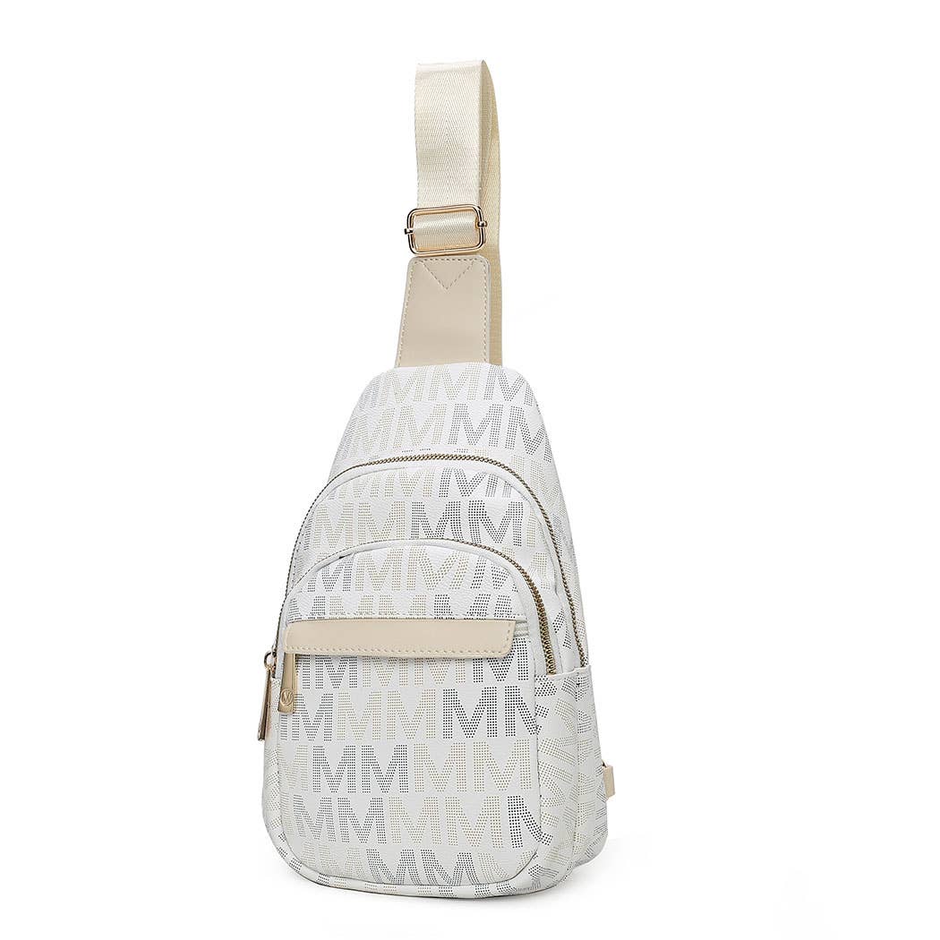MKF Helaena M logo Printed Women Sling Bag by Mia K