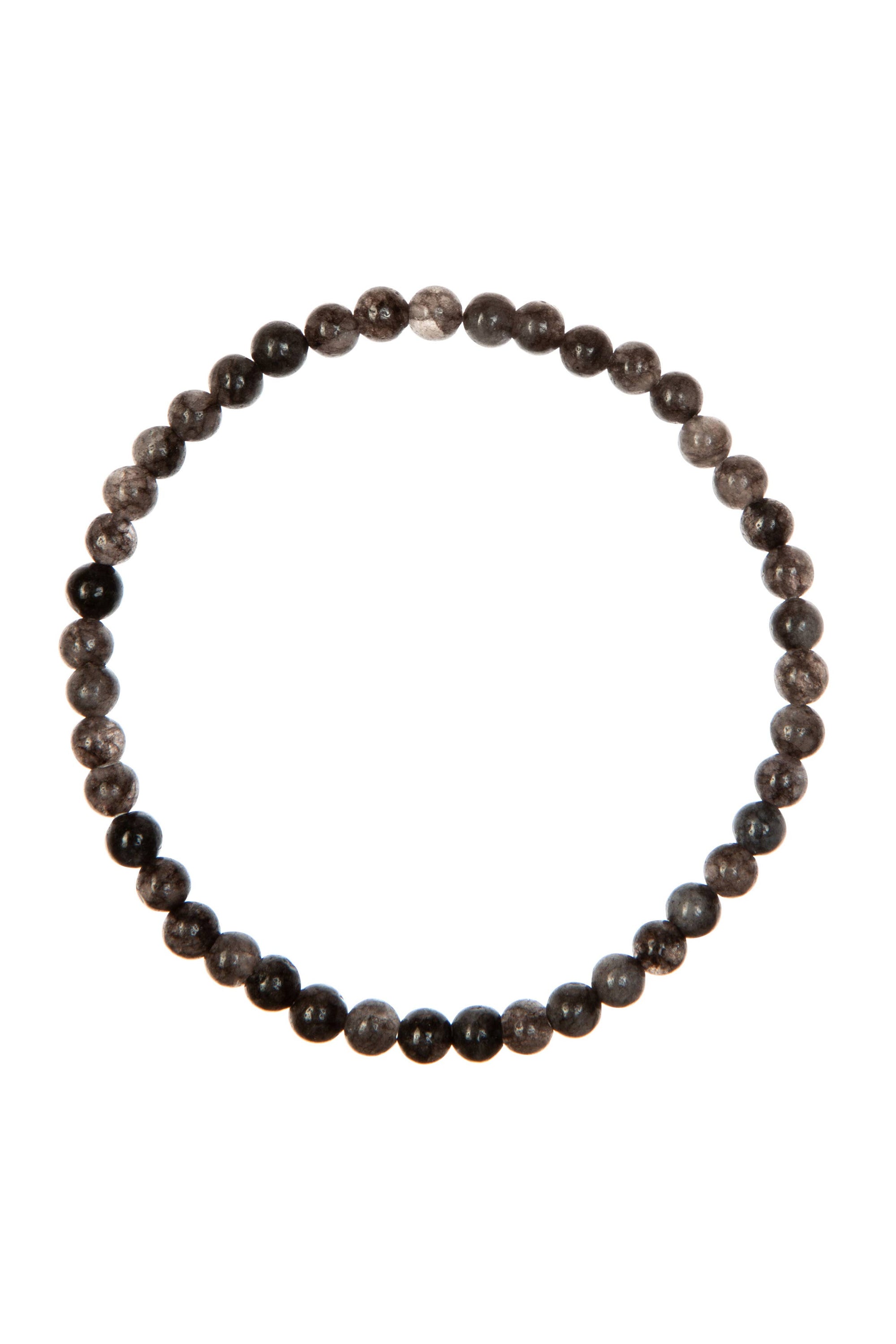 Black Labradorite Beaded Bracelet