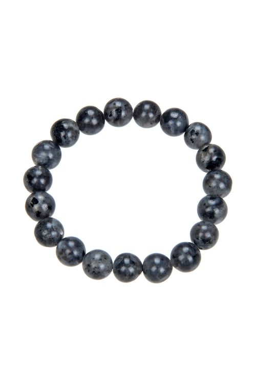 Black Labradorite Beaded Bracelet