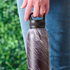 Water Bottle SS Black Stone Be Strong & Courageous Josh. 1:9