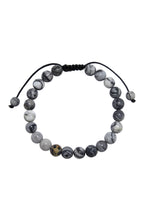 Black Network Stone-Matte Braided Bracelet AB14153