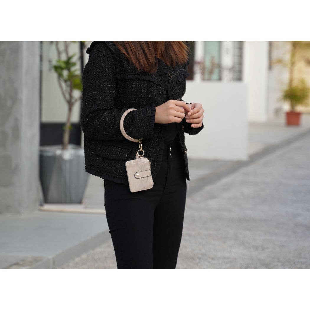 Jordyn Bracelet Keychain with a Credit Card Holder by Mia k