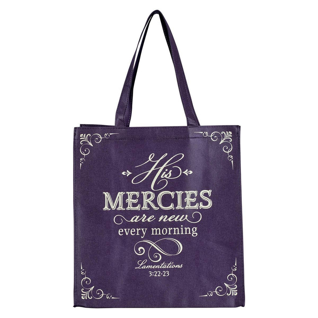 Tote Purple His Mercies Are New Lam. 3:22-23