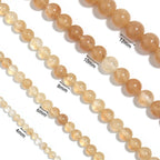 Citrine Quartz Stone Beaded Stretch Bracelet