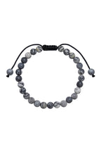 Black Network Stone-Matte Braided Bracelet AB14153