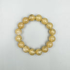 Citrine Quartz Stone Beaded Stretch Bracelet